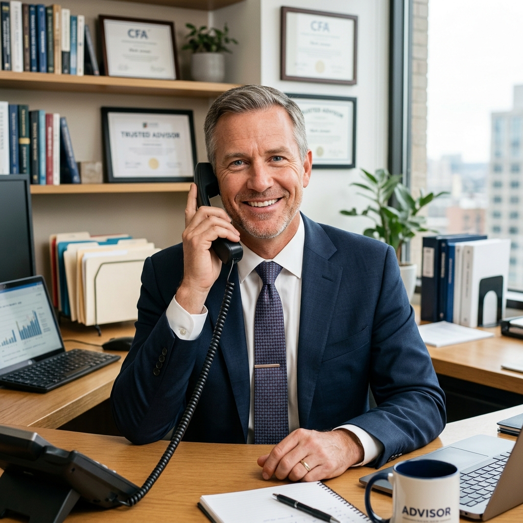 Professional male financial advisor ready to assist with your benefit plans